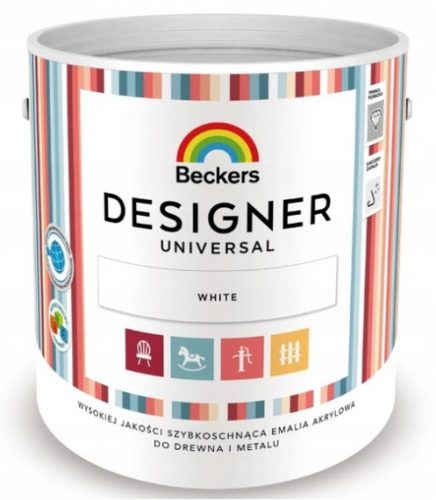  Beckers Designer Univerzalni akrilni emajl bel 1 l