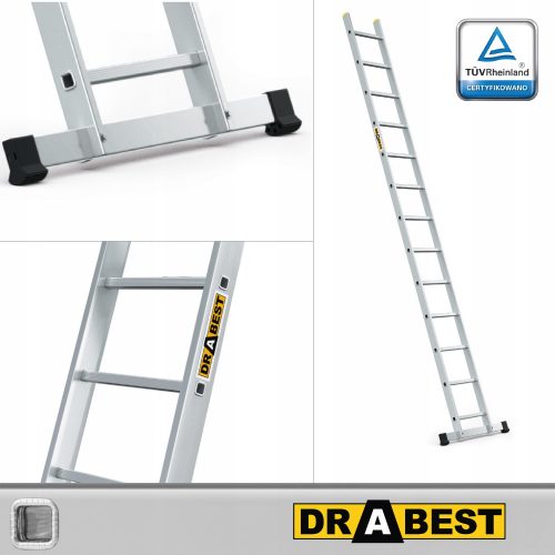 Drabest lestev 4,49 m aluminij 1 x 13 do 150 kg